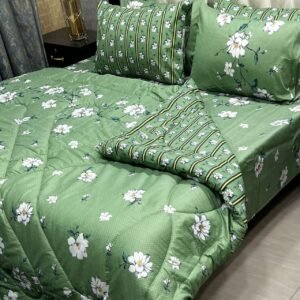 Double Bed 6 pc Winter Razai Set (Heavy Filling) RZ-91
