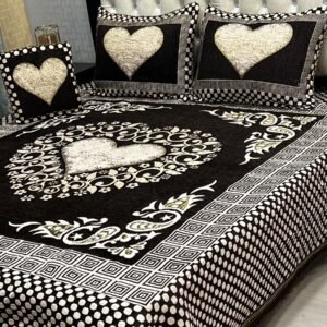 Velvet Bridal Bedsheet Set-4 Pcs 16