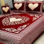 Velvet Bridal Bedsheet Set-4 Pcs 19