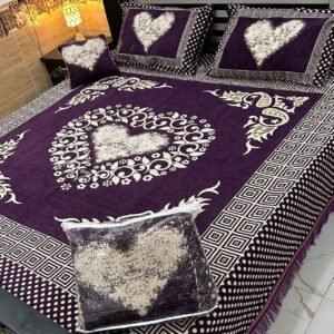 Velvet Bridal Bedsheet Set-4 Pcs 21