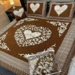 Velvet Bridal Bedsheet Set-4 Pcs 22