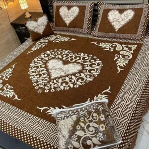 Velvet Bridal Bedsheet Set-4 Pcs 22