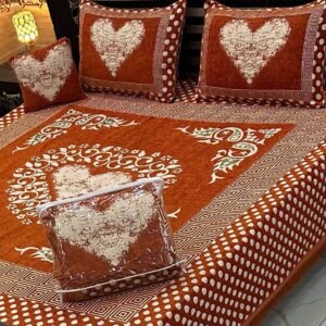 Velvet Bridal Bedsheet Set-4 Pcs 23
