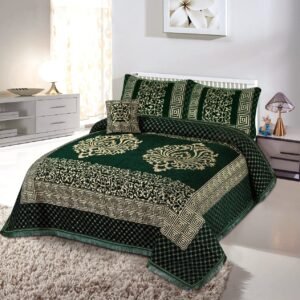 Velvet Bridal Bedsheet Set-4 Pcs 30