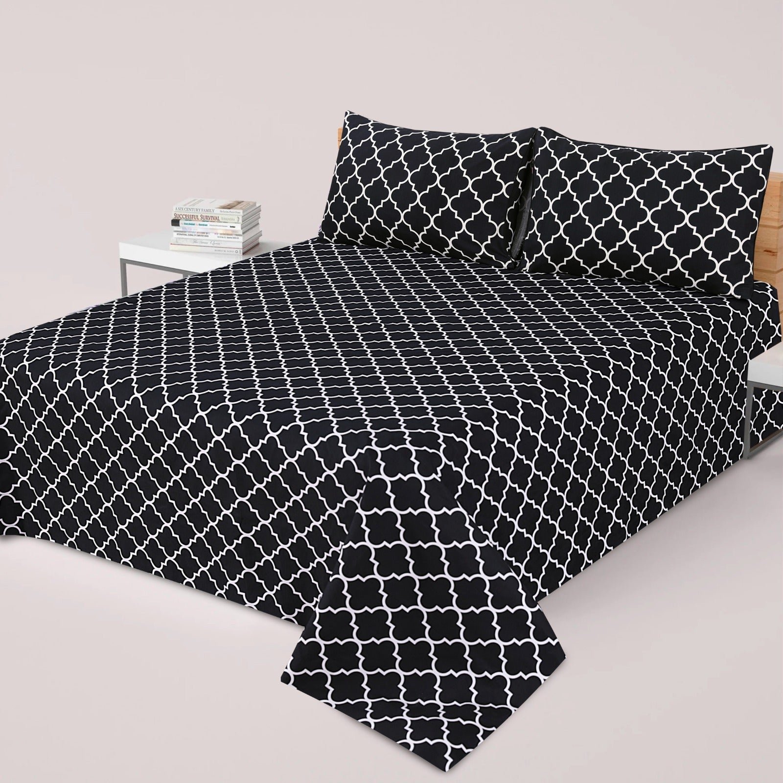 3 Pcs Cotton Bedsheet-1237 (Premium)