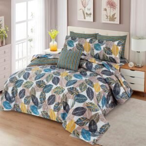 7 Pcs Comforter Set TFH-1096 (Light Filling)