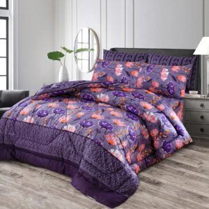 Double Bed 6 pc Winter Razai Set (Heavy Filling) RZ-07